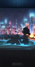 二次元少女，孤独一个人主题插画图片，P站画师pasoputi作品