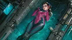 科技感的二次元美女，机械人等插画高清电脑桌面背景