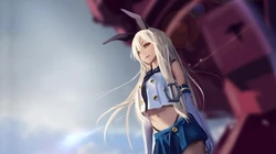 科技感的二次元美女，机械人等插画高清电脑桌面背景