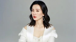 内地明星刘诗诗盆栽前气质高贵写真高清壁纸图片