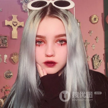 各种发色前卫的欧美女生酷QQ头像图片