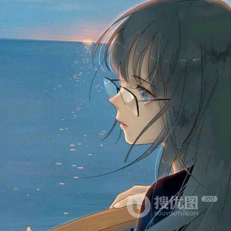 在哭的动漫女生，伤心表情头像图片