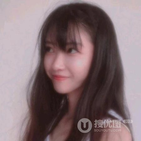 齐刘海的少女好看的头像图片
