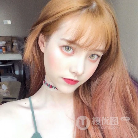 齐刘海的少女好看的头像图片