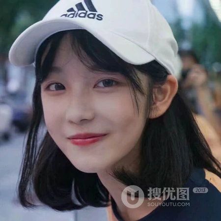 齐刘海的少女好看的头像图片