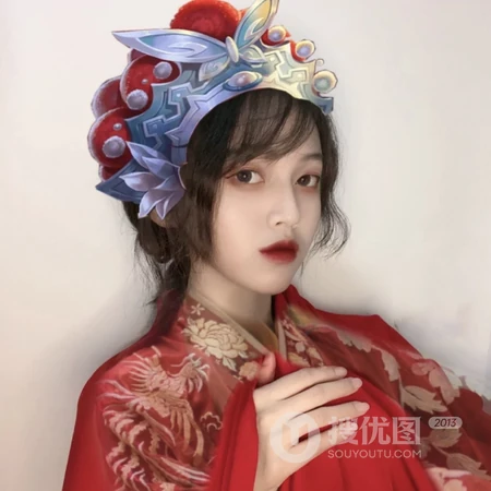 经典京戏扮相的虞姬COS头像图片