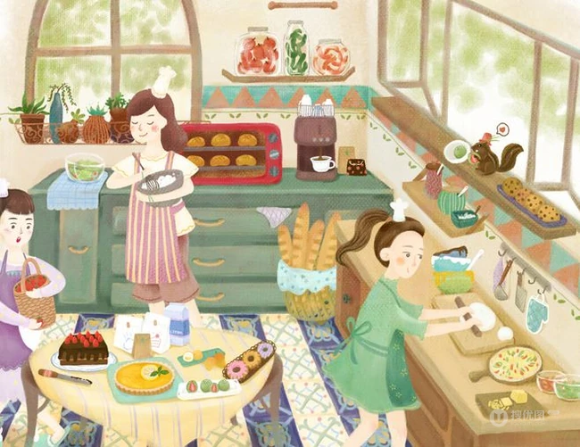 闺蜜图片，二次元可爱小美好的闺蜜一对超美手绘插画美图