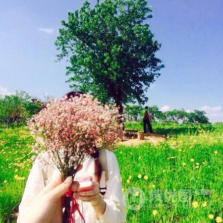 抖音热门的森系女生不露脸的侧脸，背影头像图片