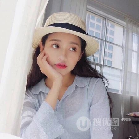 抖音热门的戴帽子的女生酷头像图片