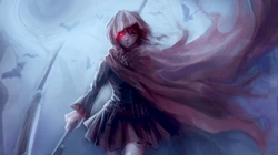 动漫女人物中拿武士刀，剑等武器的战士电脑壁纸