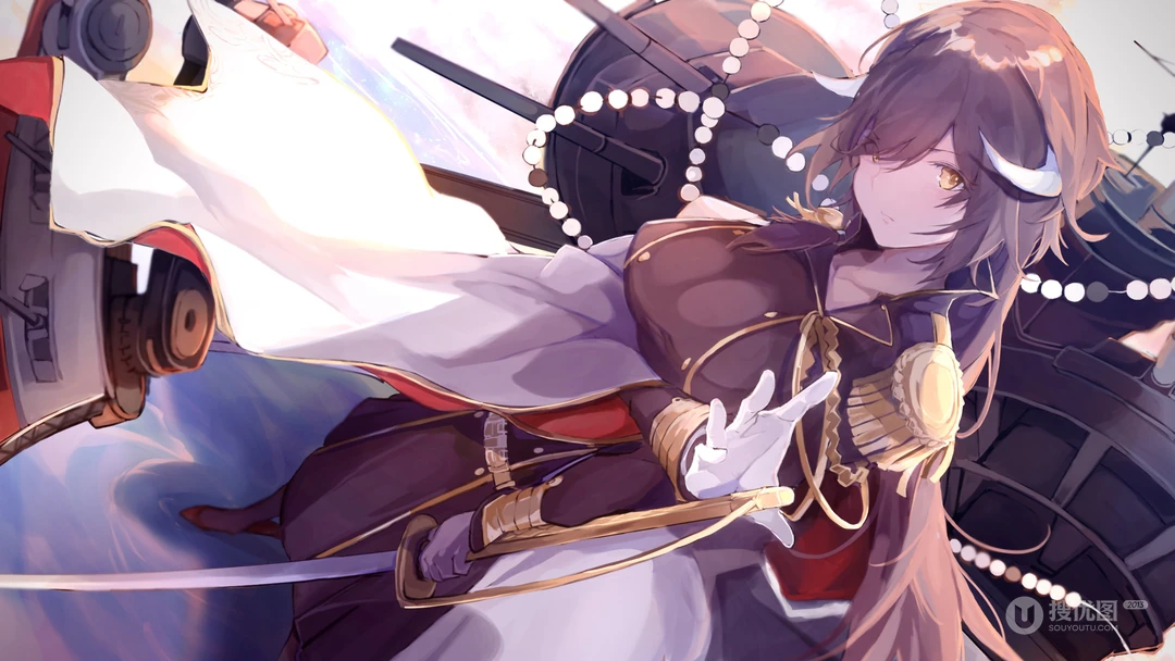 二次元大胸九尾狐妖等动漫美女插画壁纸图片
