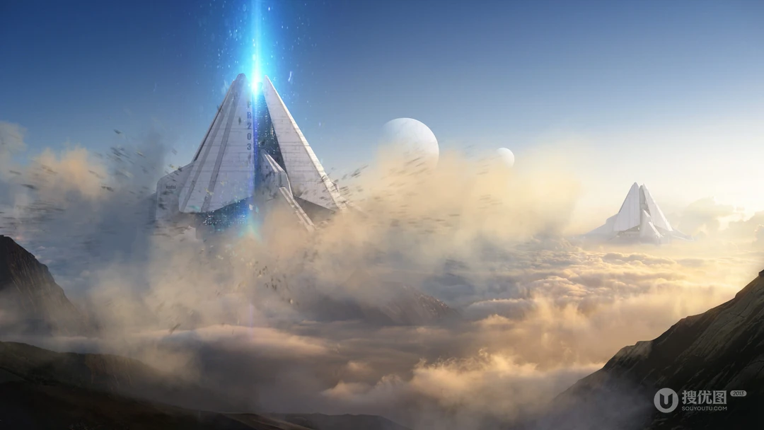 科幻设计类游戏&ldquo;泰坦陨落&rdquo;高清游戏原画插画桌面壁纸