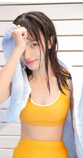 浅粉泳池女生小妹气质紧身暖黄泳装戏水清透116女生写真