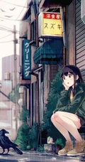 可爱小姑娘，小女孩水彩插画美图