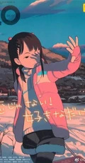 可爱小姑娘，小女孩水彩插画美图