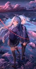 哔哩哔哩22娘和33娘超美动漫表情和插画美图欣赏
