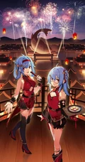 哔哩哔哩22娘和33娘超美动漫表情和插画美图欣赏