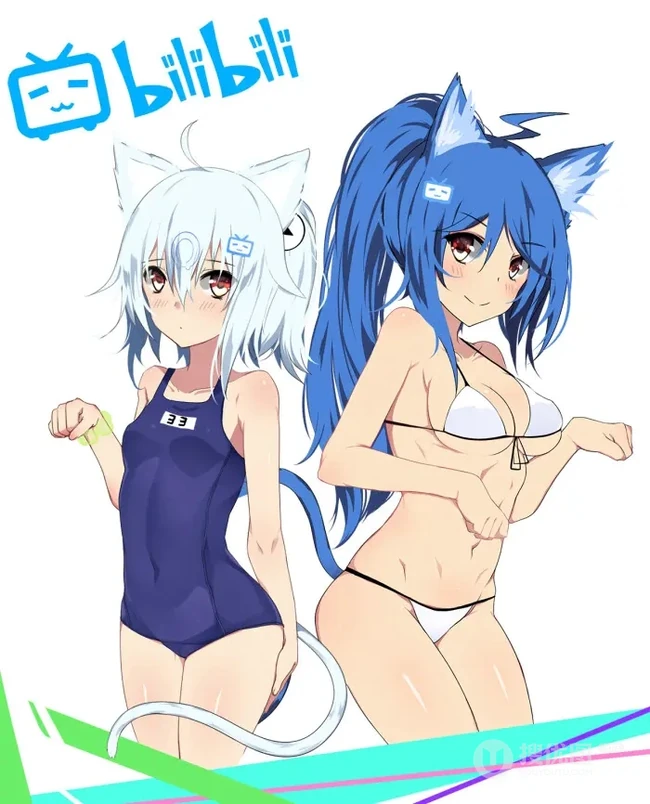 哔哩哔哩22娘和33娘超美动漫表情和插画美图欣赏