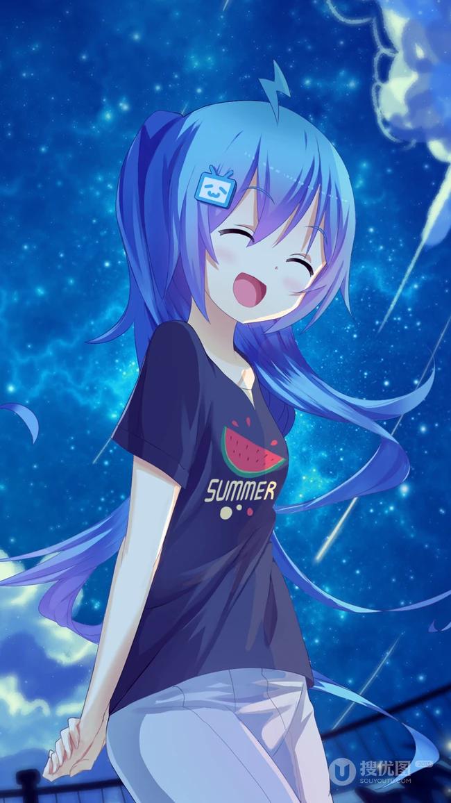 哔哩哔哩22娘和33娘超美动漫表情和插画美图欣赏