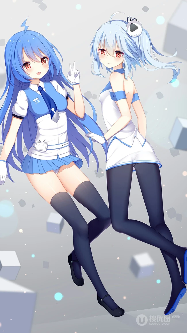 哔哩哔哩22娘和33娘超美动漫表情和插画美图欣赏