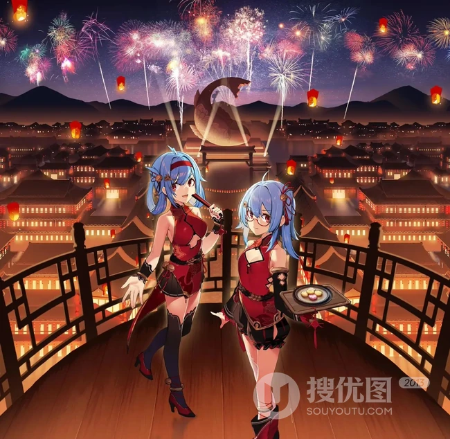 哔哩哔哩22娘和33娘超美动漫表情和插画美图欣赏