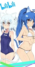 哔哩哔哩22娘和33娘超美动漫表情和插画美图欣赏