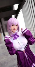 清纯校服袜装女生COS校园少女摄影图片