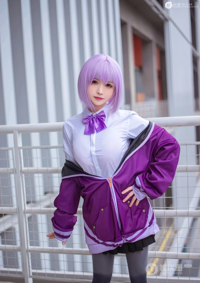 清纯校服袜装女生COS校园少女摄影图片