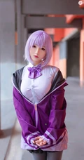 清纯校服袜装女生COS校园少女摄影图片