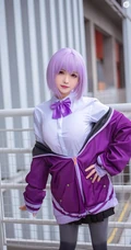 清纯校服袜装女生COS校园少女摄影图片