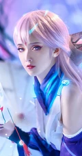 仙气女生神级COS王者荣耀英雄&ldquo;貂蝉&rdquo;超清摄影图片，太惊艳了！