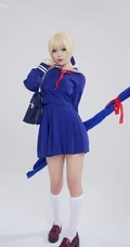 日系风格榻榻米卧室cos动漫少女战士的人像艺术摄影图片