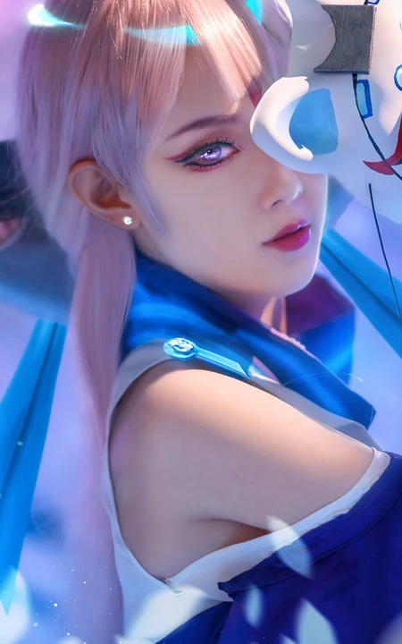 绝美女神COSPLAY神还原王者荣耀&ldquo;貂蝉&rdquo;手机壁纸