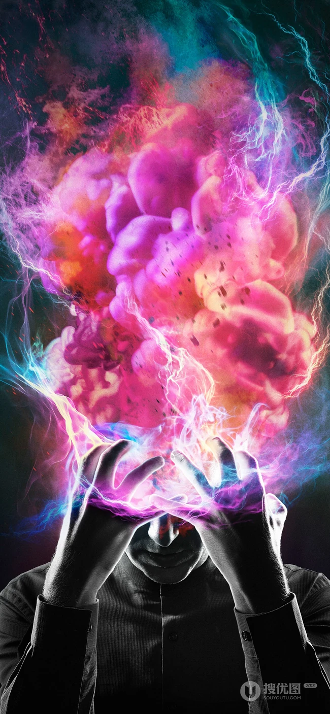 很有创意的一组烧脑，压力大等手机壁纸