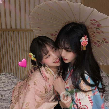 穿和服的闺蜜用头像图片，好闺蜜必须选这套，个性十足