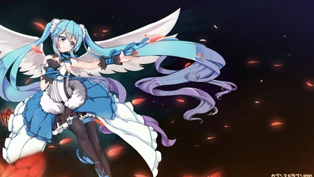桌面要精彩动漫壁纸最好用，动漫二次元人物初音未来桌面壁纸