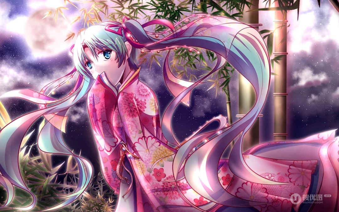 初音未来电脑壁纸合集，这一套我用了半年