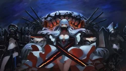 被丘比特围绕的动漫女战士创意动漫插画电脑壁纸图片