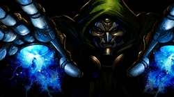 游戏&ldquo;毁灭战士&rdquo;炫酷怪物机甲桌面插画壁纸