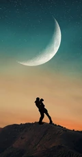 夕阳下情侣拥抱亲吻，求婚等幸福瞬间高清爱情手机壁纸