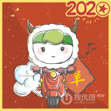 2020鼠年开运十二生肖可爱卡通QQ头像图片