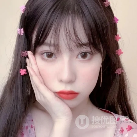 长发少女心微信头像，大眼，可爱，嘟嘴的女生头像
