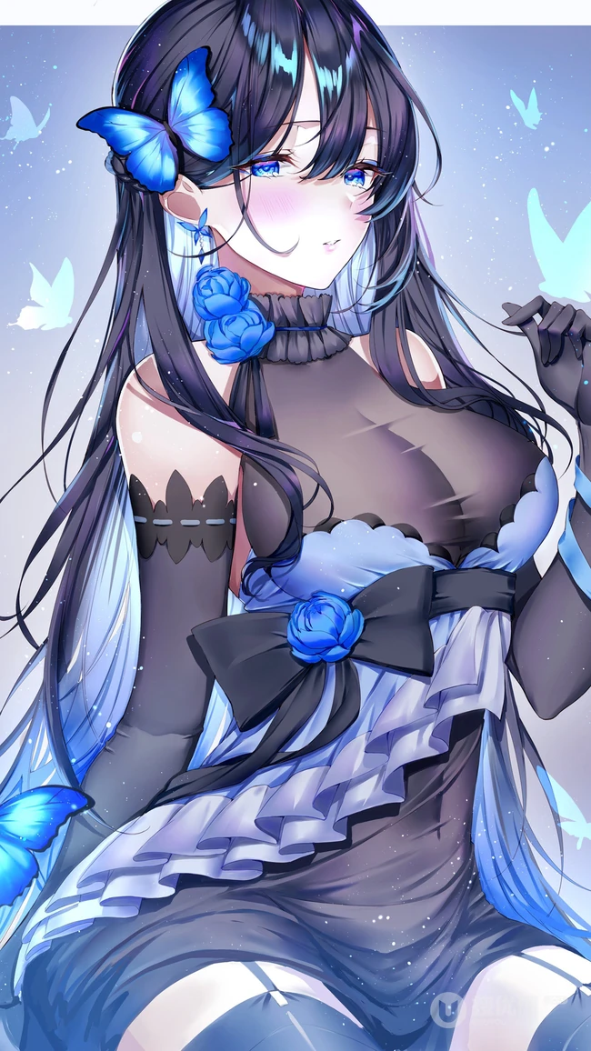 同人手绘动漫美女插画手机壁纸套图都是精品，够大就行！