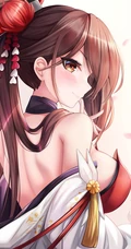 湿身，性感，大胸二次元动漫少女插画手机壁纸套图