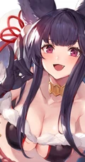 湿身，性感，大胸二次元动漫少女插画手机壁纸套图