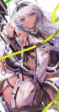 帅气二次元动漫女战士手绘动漫女生