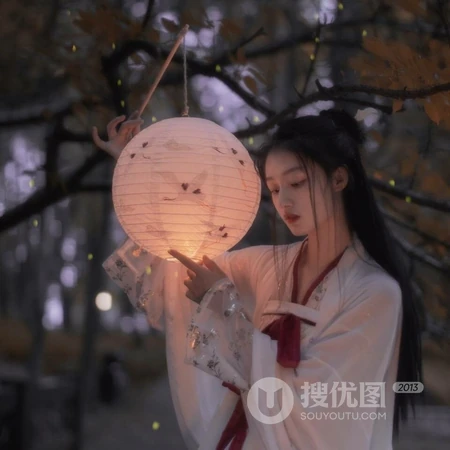 提纸灯笼的古风少女，仙气的汉服女生头像4月27日合集