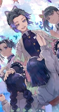 日漫&ldquo;鬼灭之刃&rdquo;角色虫柱&middot;蝴蝶忍精品手绘手机壁纸