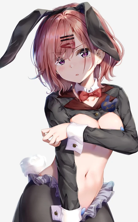 手绘二次元的cosplay美女动漫手机壁纸图片