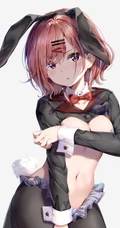 手绘二次元的cosplay美女动漫手机壁纸图片